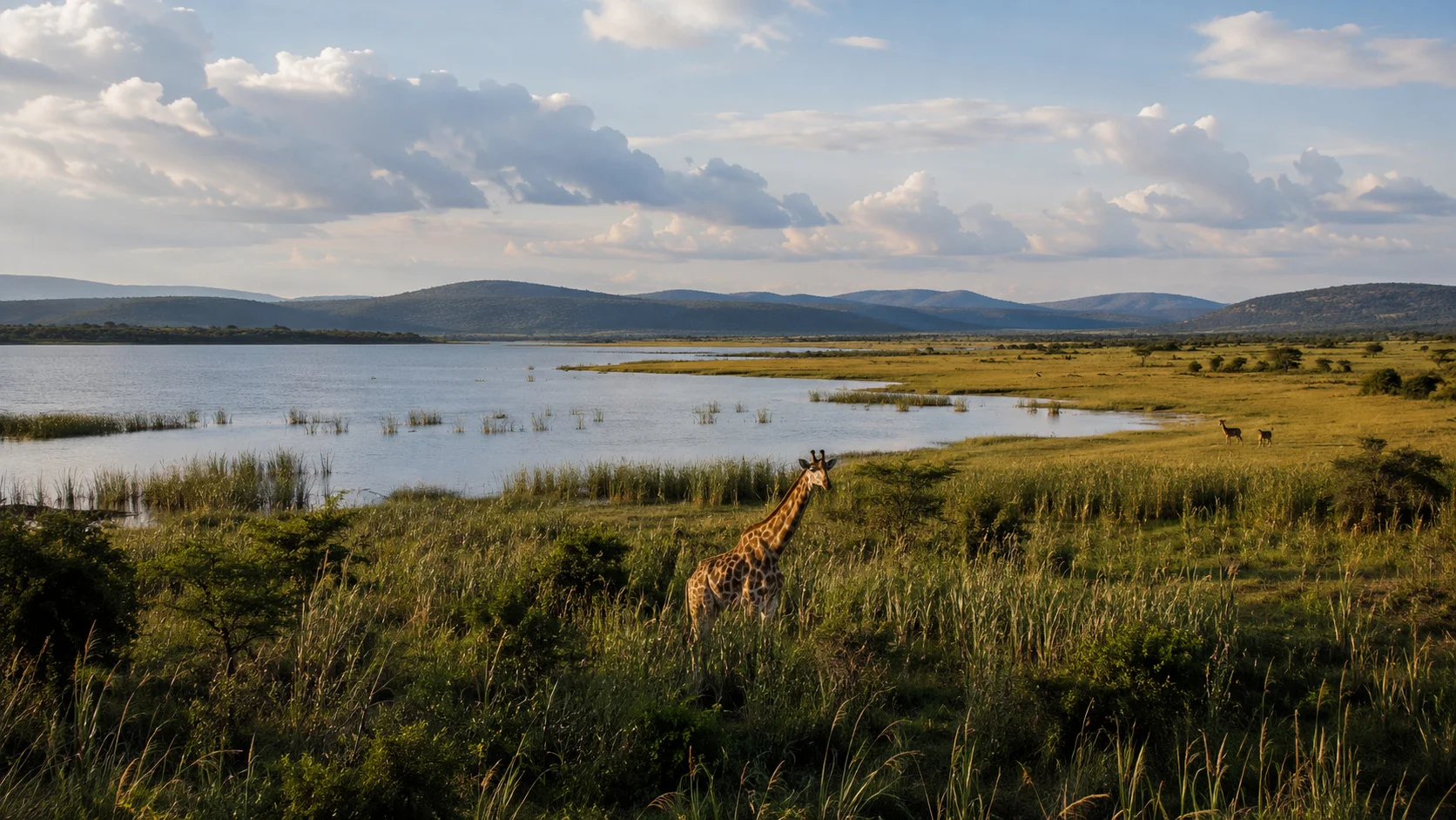 Akagera savannah lake