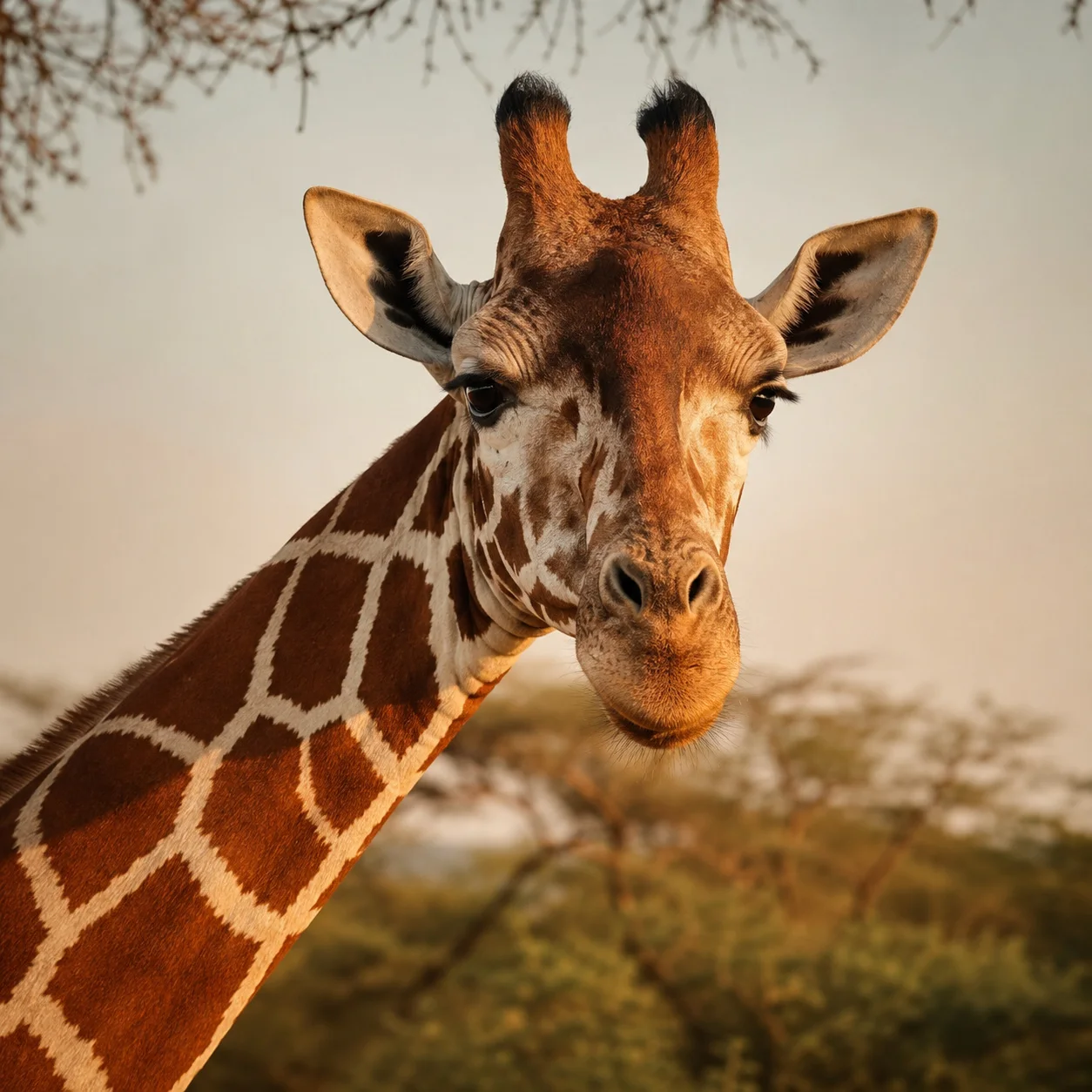 Reticulated giraffe pattern