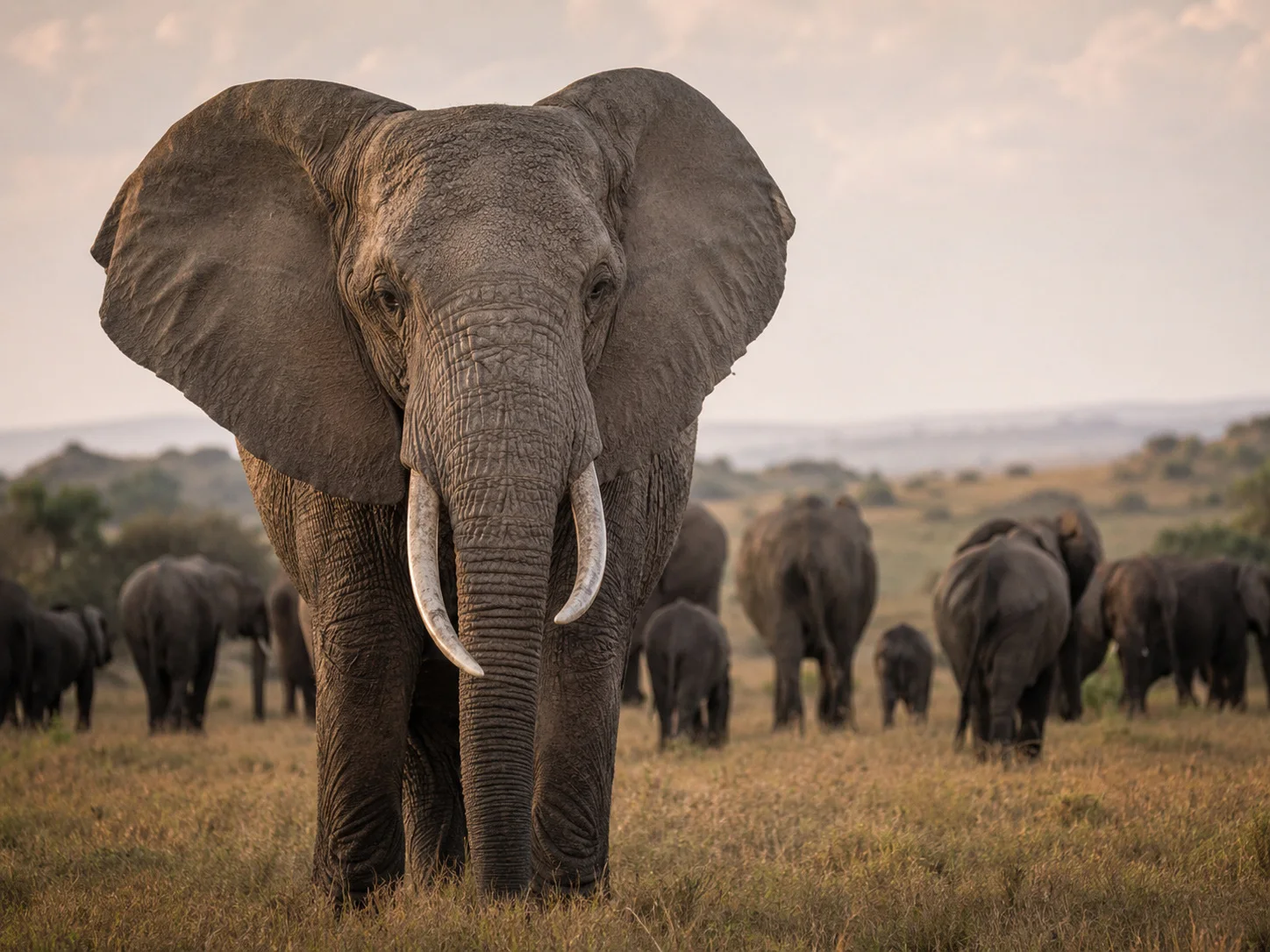 Elephant matriarch portrait